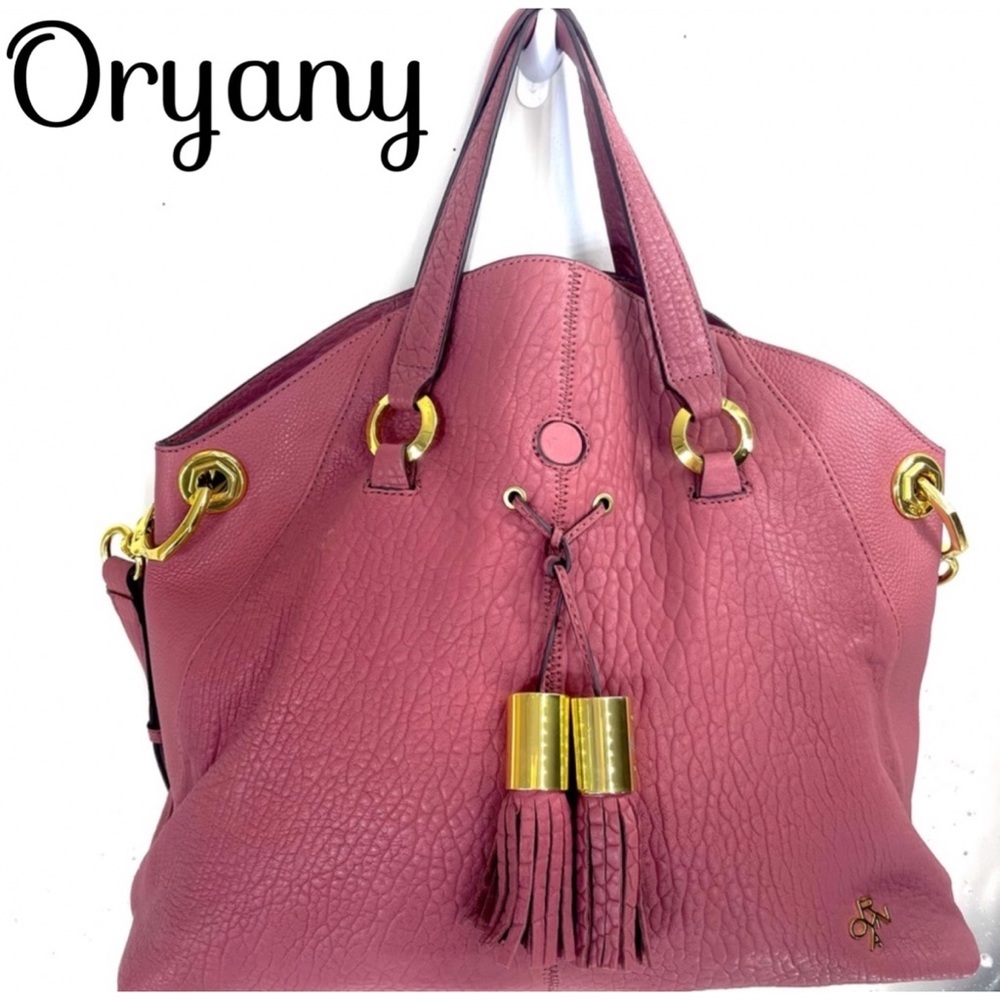 Oryany Pebbled Lamb Skin Leather Shoulder Bag